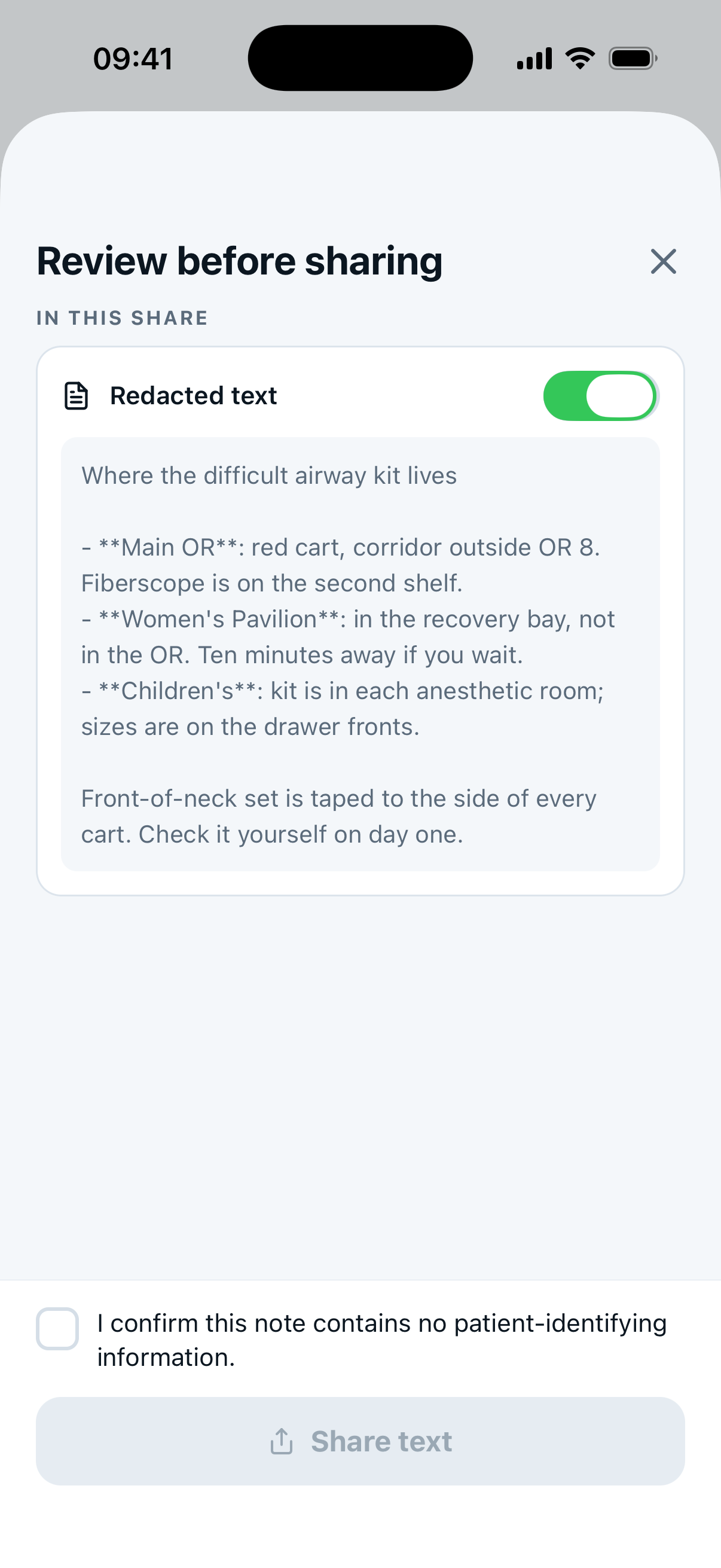 Capnolog Notes — One privacy gate