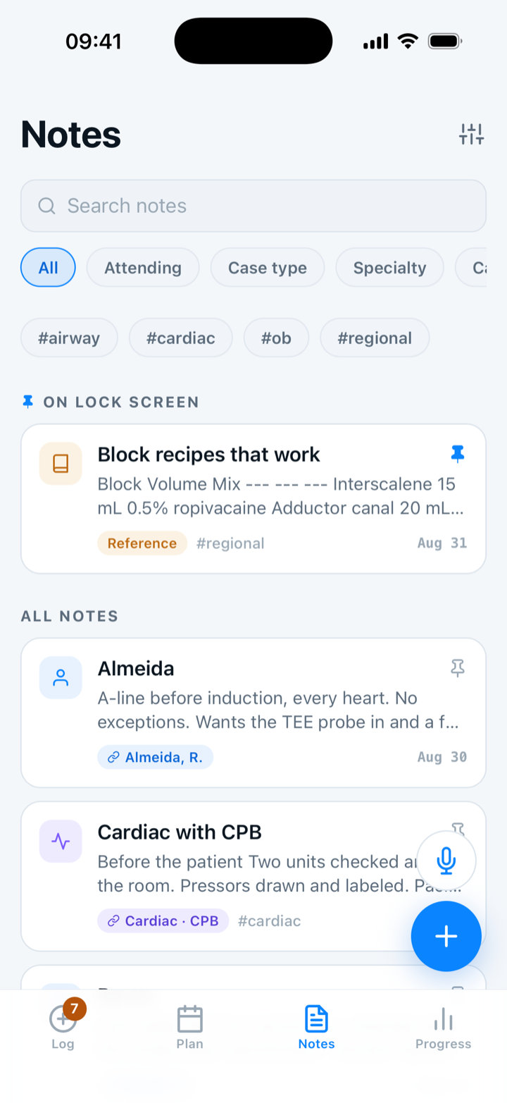 Capnolog Notes — All in one feed